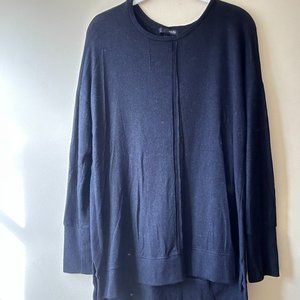 Gibson Black Long Line Tunic Sweater